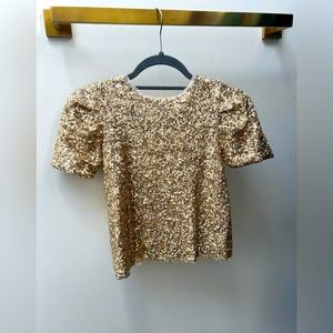Gold Sequined Blouse